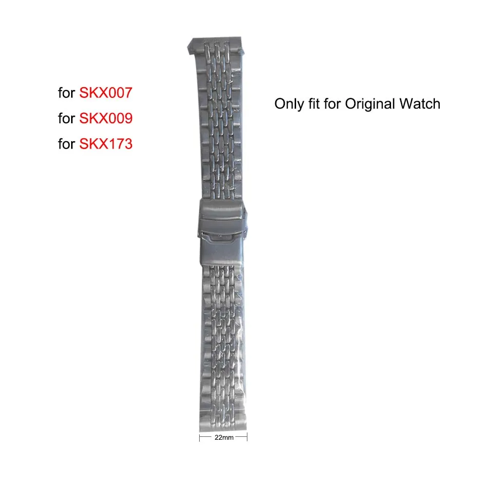 22mm Watch Strap For Skx007 Skx009 Skx173 Watches Modified Belt