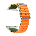 Orange with green