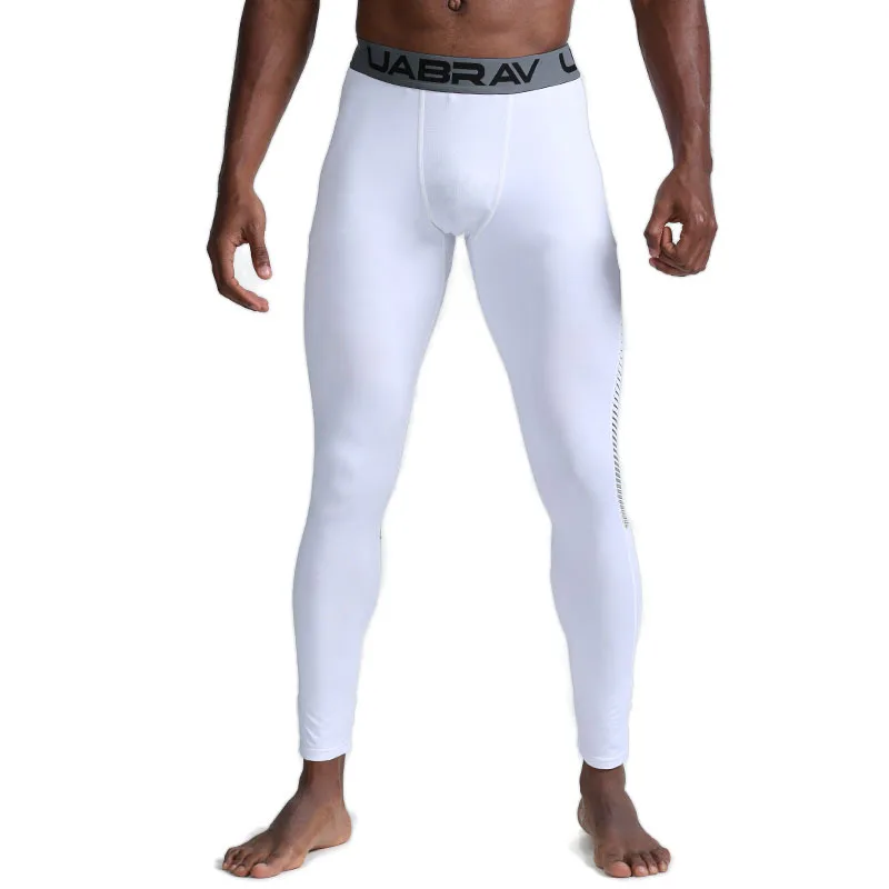 Compression Basketball Pants Men Running Tights with Striped Legging Workout Elastic Waist Soccer Trousers Men Sports Wear