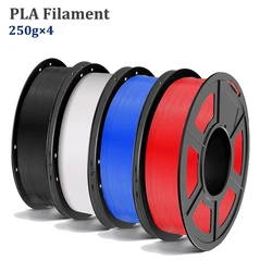 Premium PLA 3D Printer Filament - 1.75mm, High Precision, Multiple Color Options (Black White Blue Red)