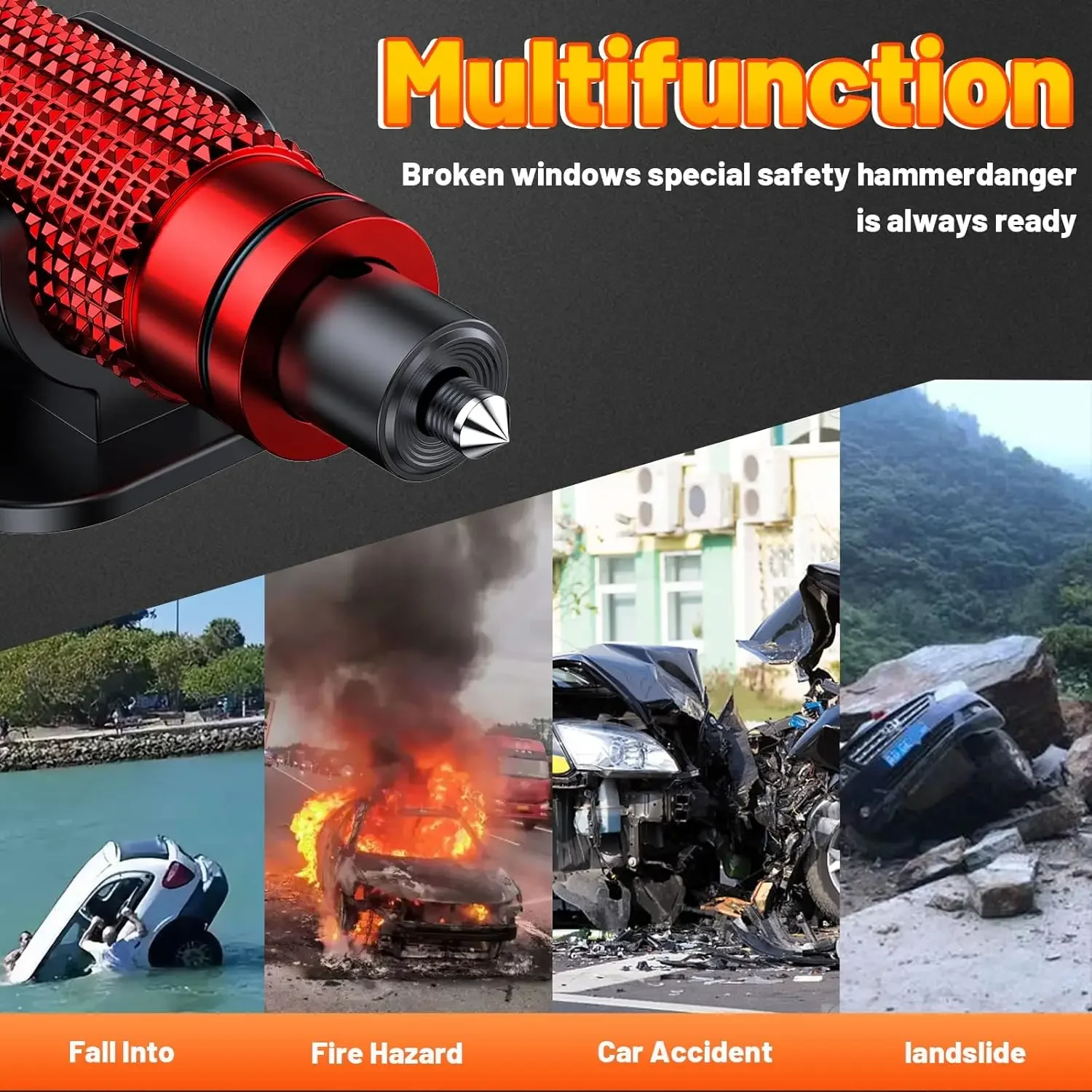 Multifunctional Car Safety Hammer Tool for Emergency Escape