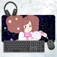 Cartoon B-Bee And P-Puppycat Mousepad Computer Laptop Extended Mouse Mats Large Rubber Keyboards Table Mat 2
