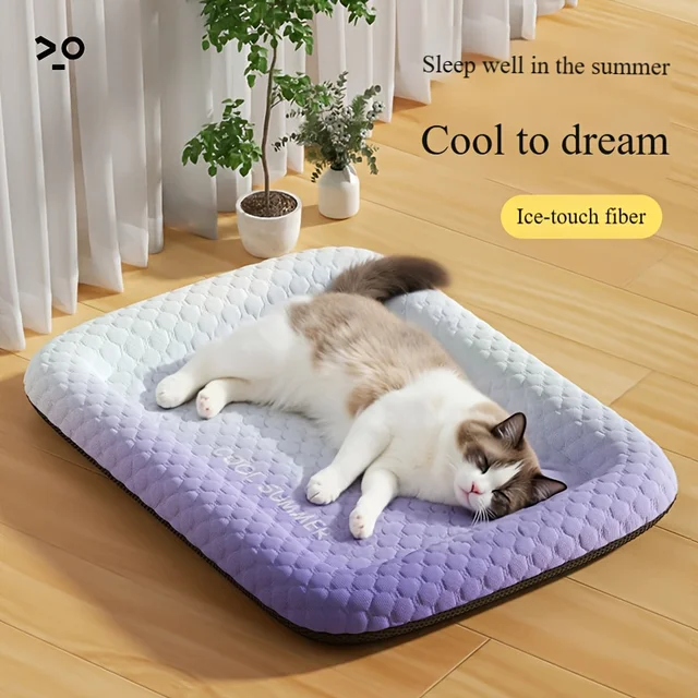 1pc Cool Pet Mat - Summer Cat and Dog Cooling Mat Washable Ice Self Cool Pad 1pc Cool Pet Mat - Summer Cat and Dog Cooling Mat Washable Ice Self Cool Pad