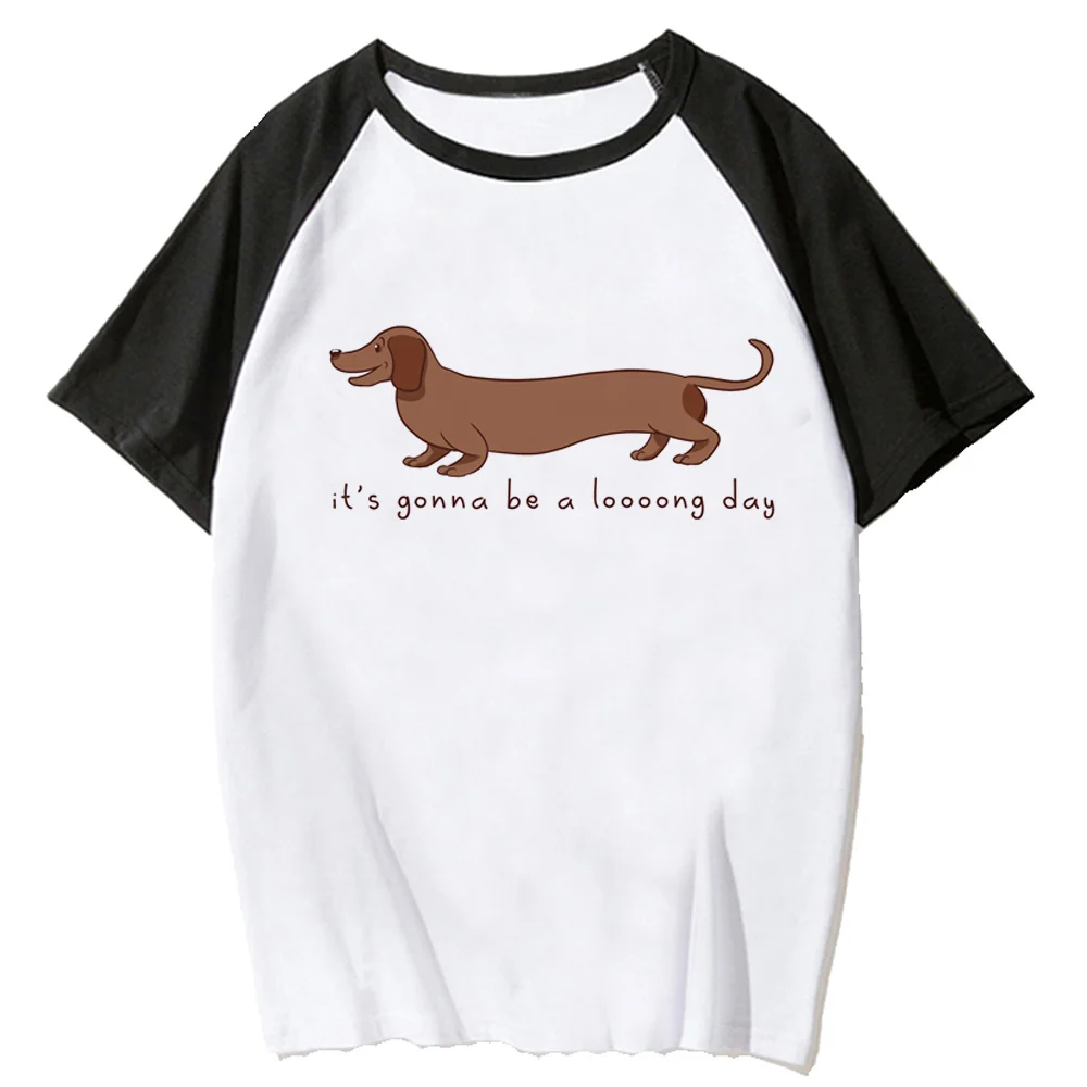 

Dachshund tshirt women designer top girl designer clothing