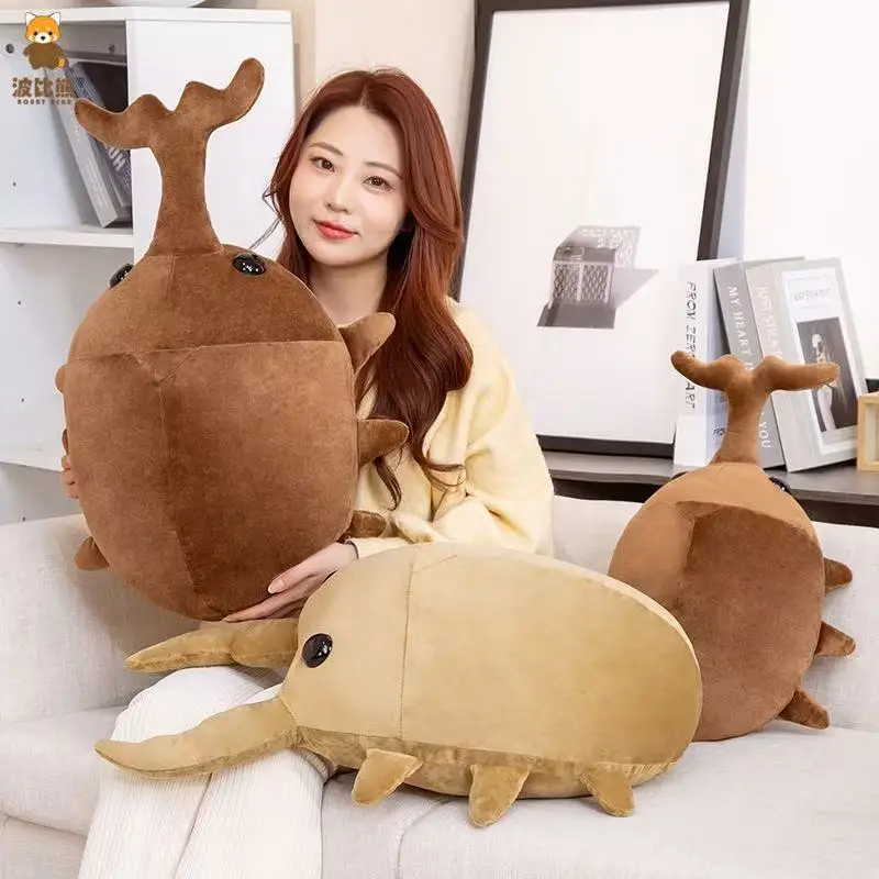 Hot 1pc 50cm Creative Simulation Insect Plush Toys Stuffed Cartoon Dolls Kawaii Beetle Pillow Kids Boys Birthday Gifts