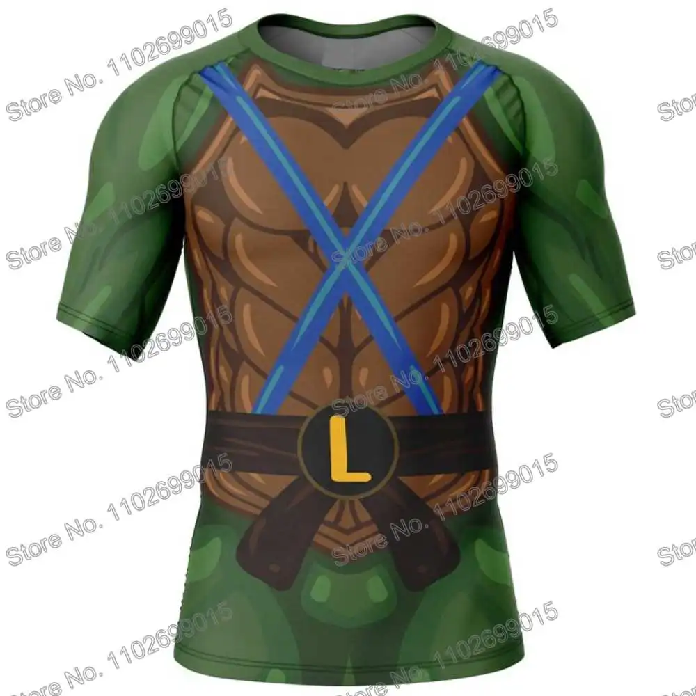 Turtle Rash Guard Surf Clothing BJJ MMA Men Short Sleeve Diving T-Shirt Tight Swimwear Summer Beach Floatsuit Women GYM Tops