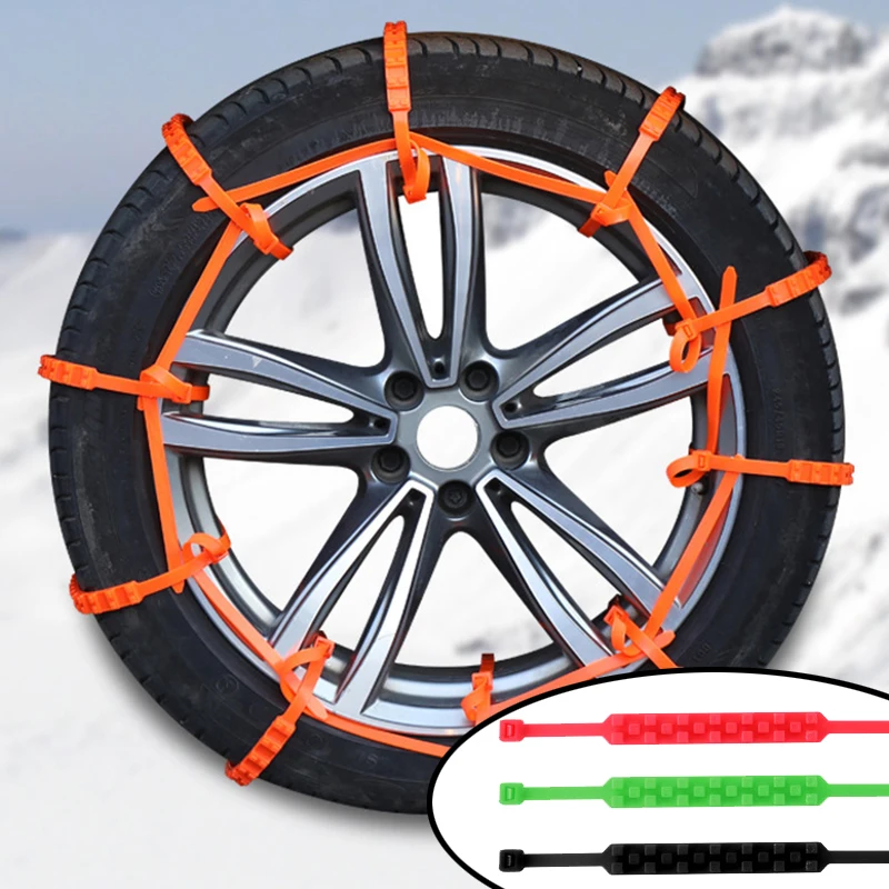 Universal Winter Anti-skid Chain Motorcycle Bicycle Tire Wheel Anti-skid Tie Outdoor Emergency Tire Snow Chains Accessories luxury flowers plant shelf bamboo tiered outdoor floor plant shelf universal corner estante para plantas balcony furniture