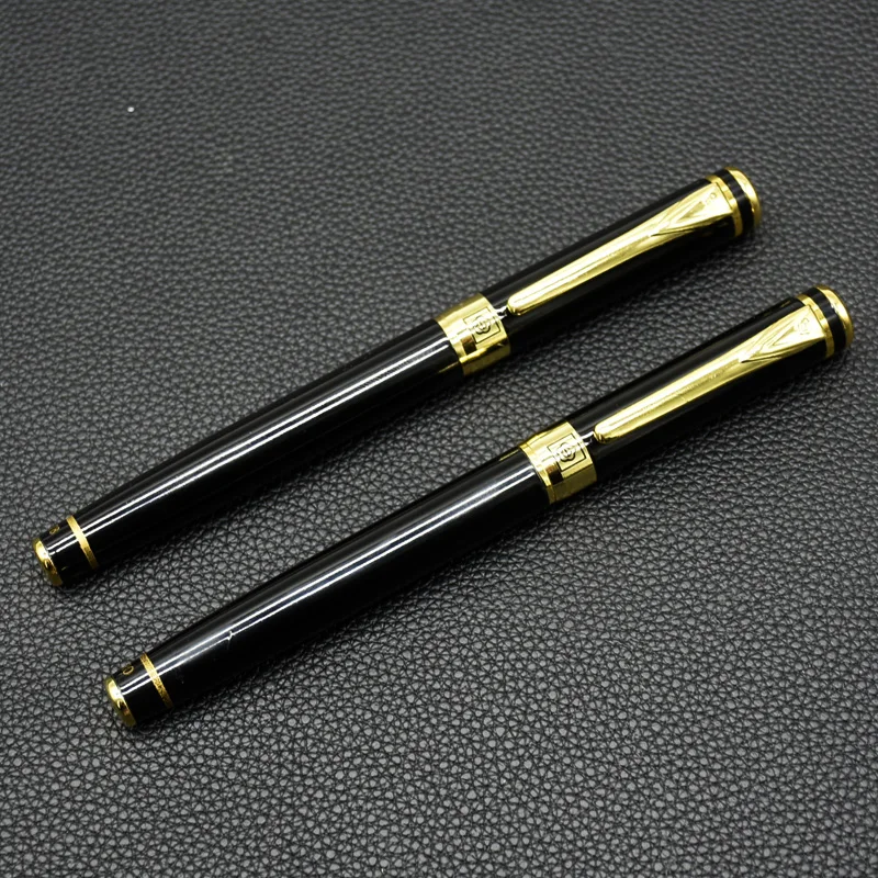 

15Pcs Luxury Quality 1078 Black Metal Business Office Fountain Pen Student School Stationery Supplies Ink Calligraphy Pen