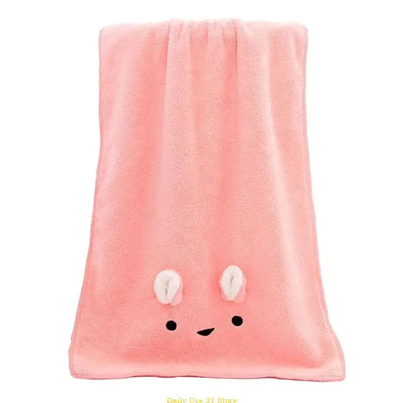 

Bunny Bath Towel for Adults Kids Soft Towel Hand Face Towels Coral Highly Absorbent Washcloths