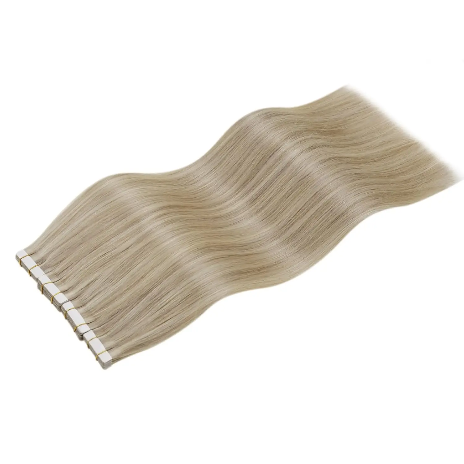 Laavoo Human Hair Remy Tape in Extensions 100% Real Highlight Piano Color Natural Hair Tape in Extension Straight 20P&40P