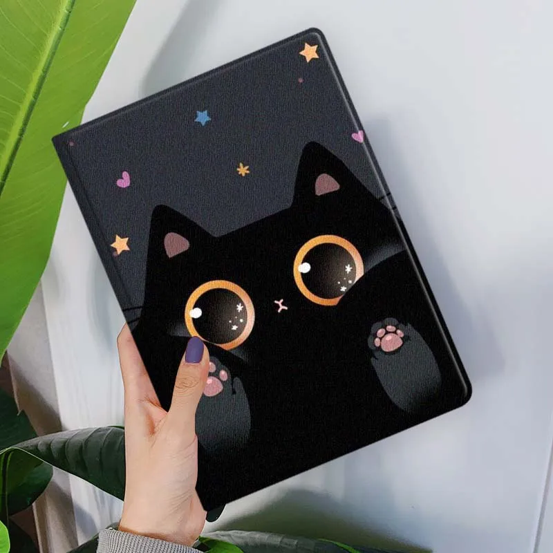 Cartoon Cat Star Tablet Case - Universal 10-Inch Cover