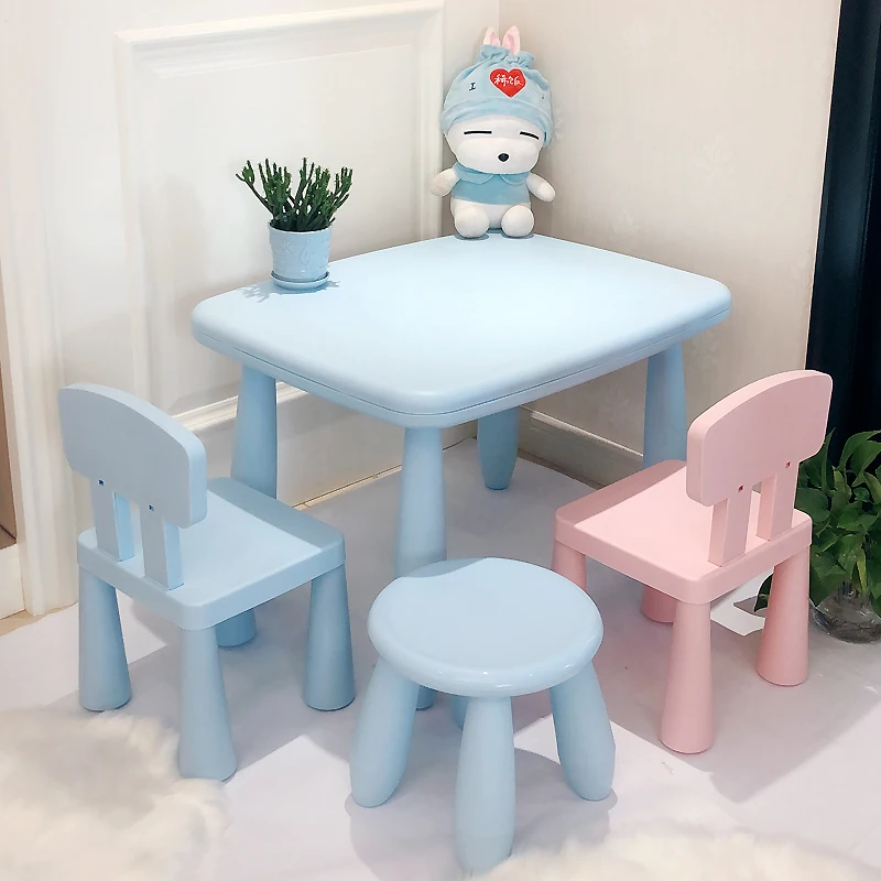 Kids Activity Chair Set , Craft & Sensory Table for Toddlers &ndash; Pastel Colors