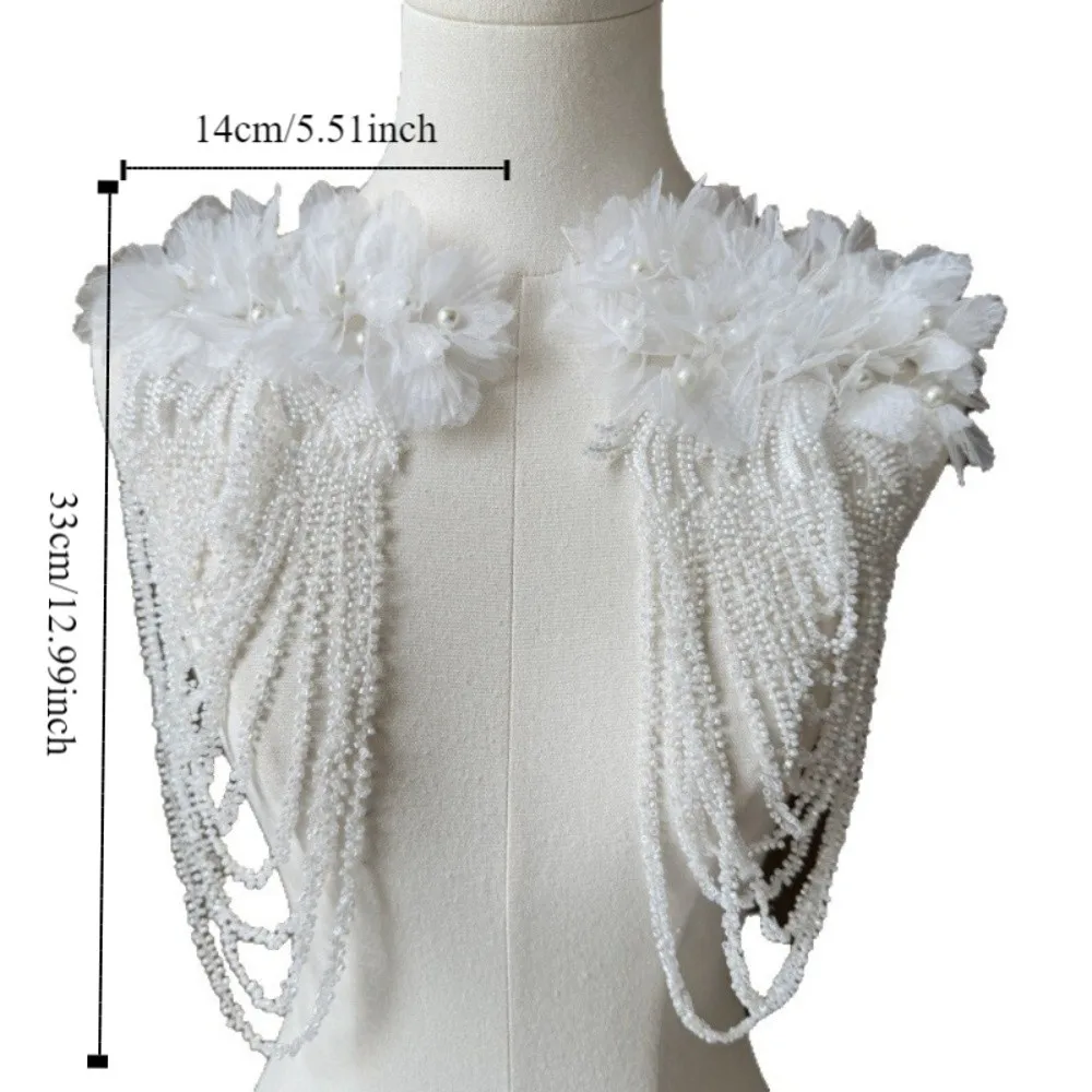 Gorgeous Design Nail Bead Tassel Decoration Luxury Delicate Shoulder Adornment Fashion Shoulder Tassel Dress Matching