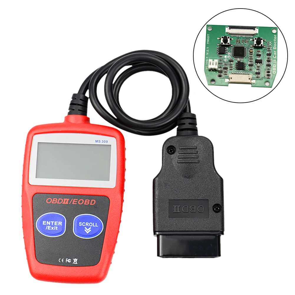 MS309 OBD2 Scanner Car Code Reader CAN BUS 2.4" Display OBD2 Fault Code Reader EOBD OBDII Diagnostic Tool Multi-languages high quality auto inspection equipment