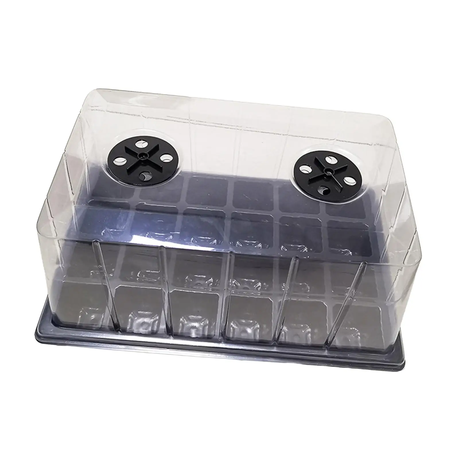 Nursery Seedling Tray with Ventilation Holes with Holes Seedling Starter Trays for Greenhouse Fruit Seeds Growing Vegetable