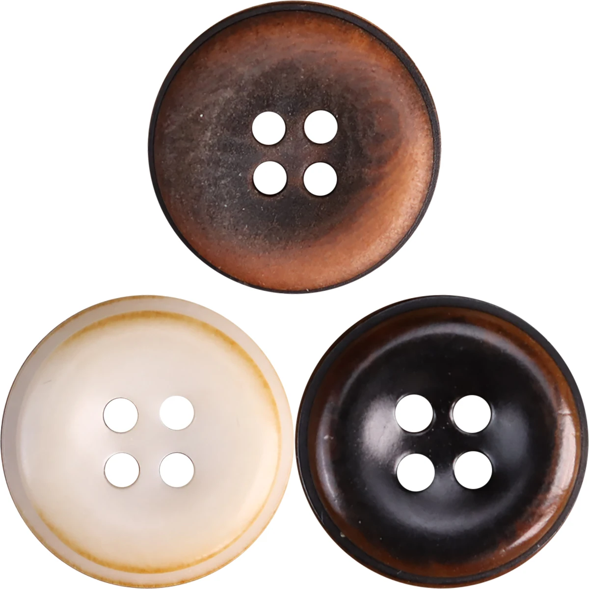 6pcs MUKU Corozo Buttons Reddish Brown White Matt Black Sewing Accessories Best Seller New Natural Fruit Eco Button Sweater 5