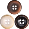 6pcs MUKU Corozo Buttons Reddish Brown White Matt Black Sewing Accessories Best Seller New Natural Fruit Eco Button Sweater 5