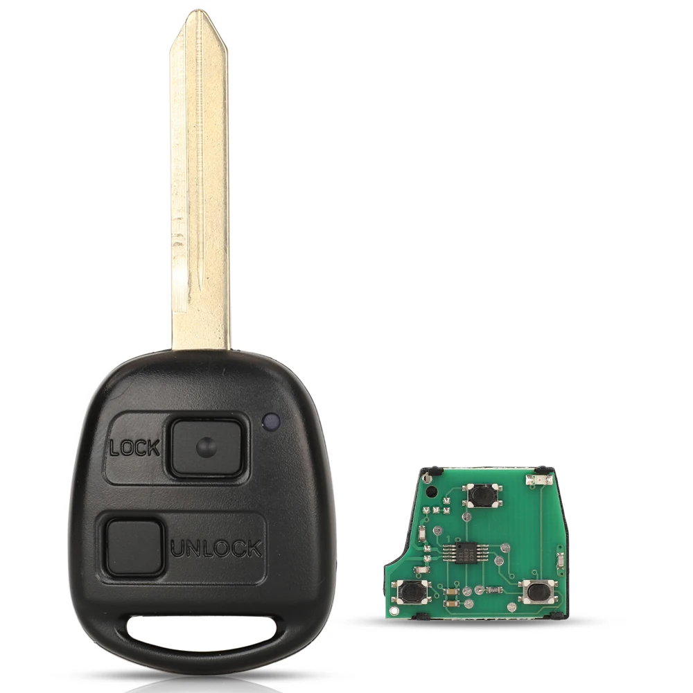 Chiave Telecomando Aggiornata 2/3 Pulsanti 433MHZ 4C Chip Per Toyota Yaris Avensis Corolla P/N: 89071-0D030 Con Lama TOY47 Non Tagliata - Foto 5