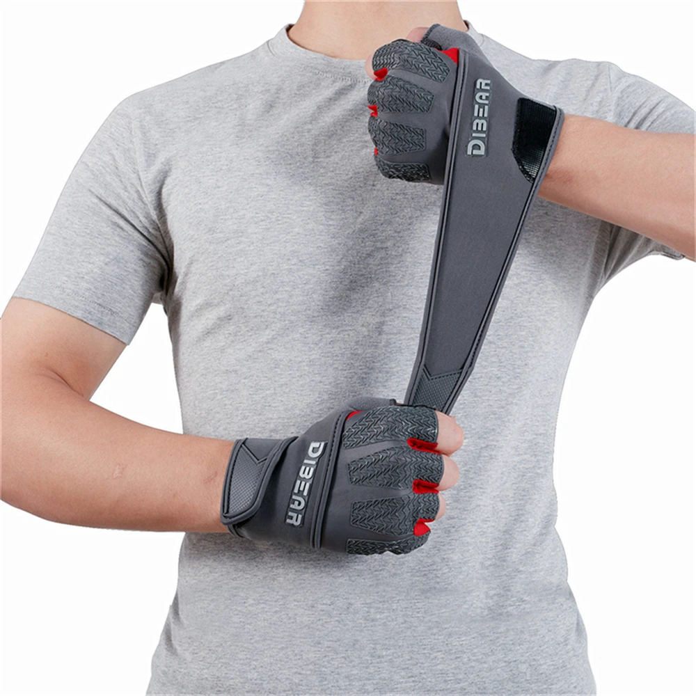 Half Finger Fitness Gloves Bodybuilding Weightlifting Anti-Slip Crossfit Dumbbell Workout Training Gym Gloves For Man Women 5