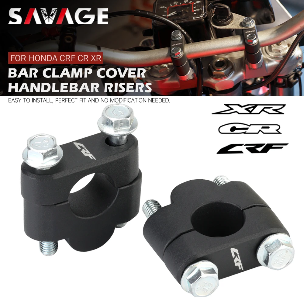 Bar Clamp Cover Handlebar Risers For HONDA CRF 125 150 250 450 X XR 650