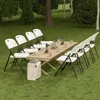 650 Weight Limit Heavy Duty Plastic Folding Chair with Reinfoced Steel Frame (White, 4 Pack), Beach Chairs 6