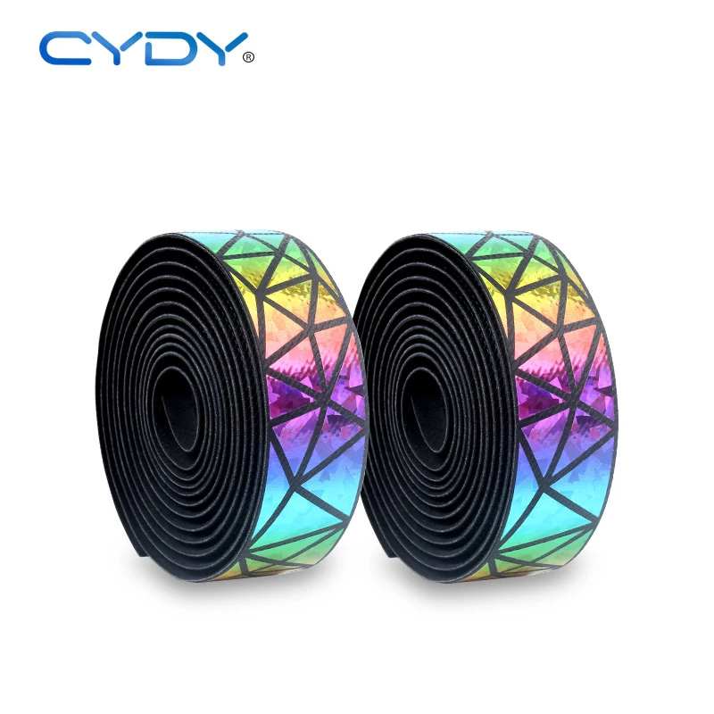CYDY Bicycle Handlebar Strap MTB Road Bike Handle Tape Non-Slip PU EVA Tape Handbar Protection Cover Cycling Accessories 1Pair