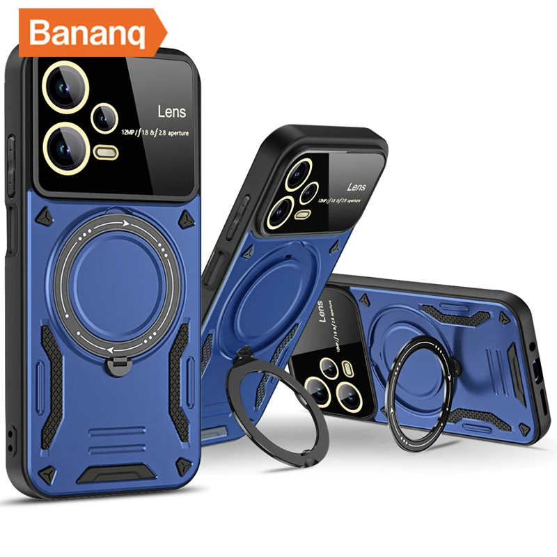 

Bananq Stand Case For Xiaomi 14 13 13T Poco X5 X4 X3 Nfc Cover For Redmi 12 12C 10X 10A 10C 9A 9C A1 A2 Note 12 Pro Plus 12S