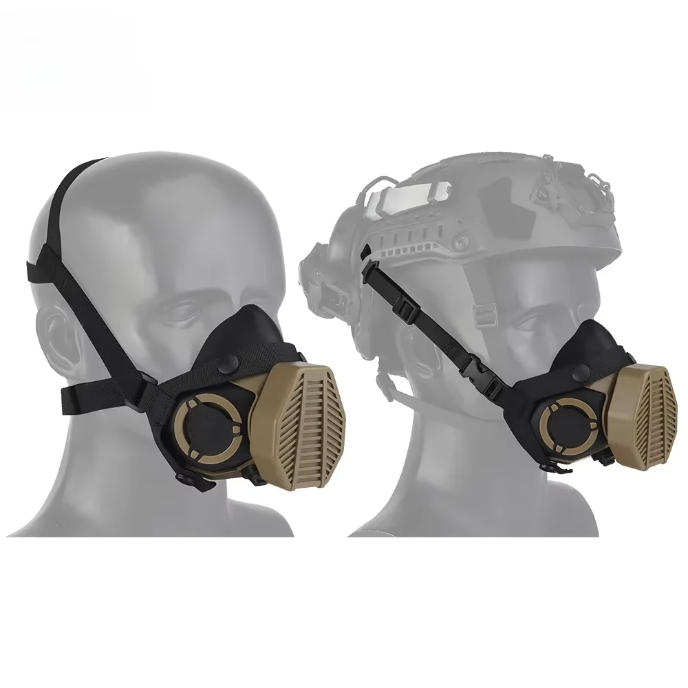 Tactical Respirator SOTR Special Operations Half-mask Strainer Mesh Anti Dust Protective Mask Hunting Airsoft Accessories_voghion.com