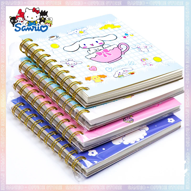 8pcs-sanrio-stationary-cinnamoroll-kuromi-cartoon-student-blank-graffiti-arithmetic-draft-sketch-book-notebooks-school-supplies