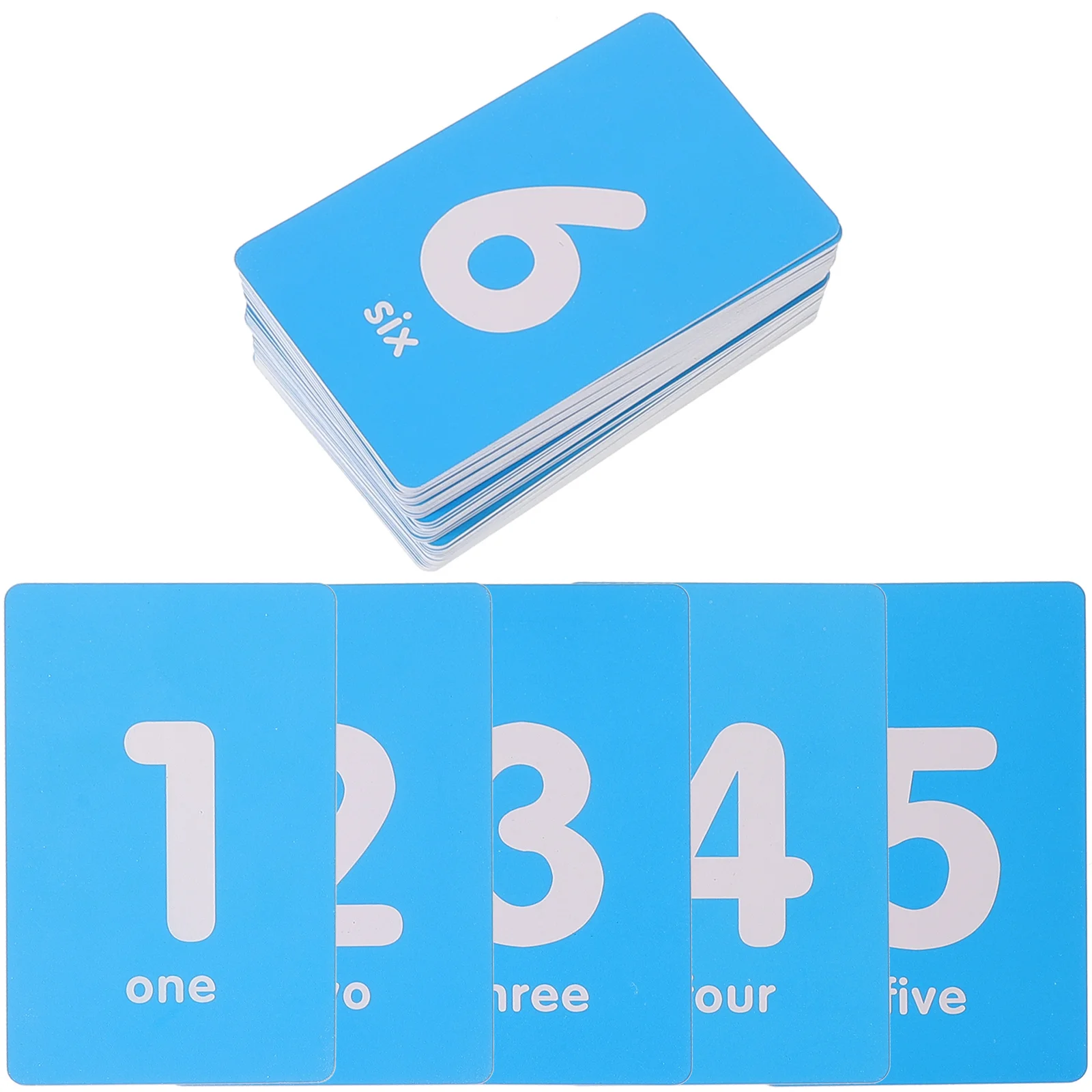 

50 Pcs Farm Digital Signage Card Double-sided Queuing Handy Number Cards for Desk Practical Home Pvc