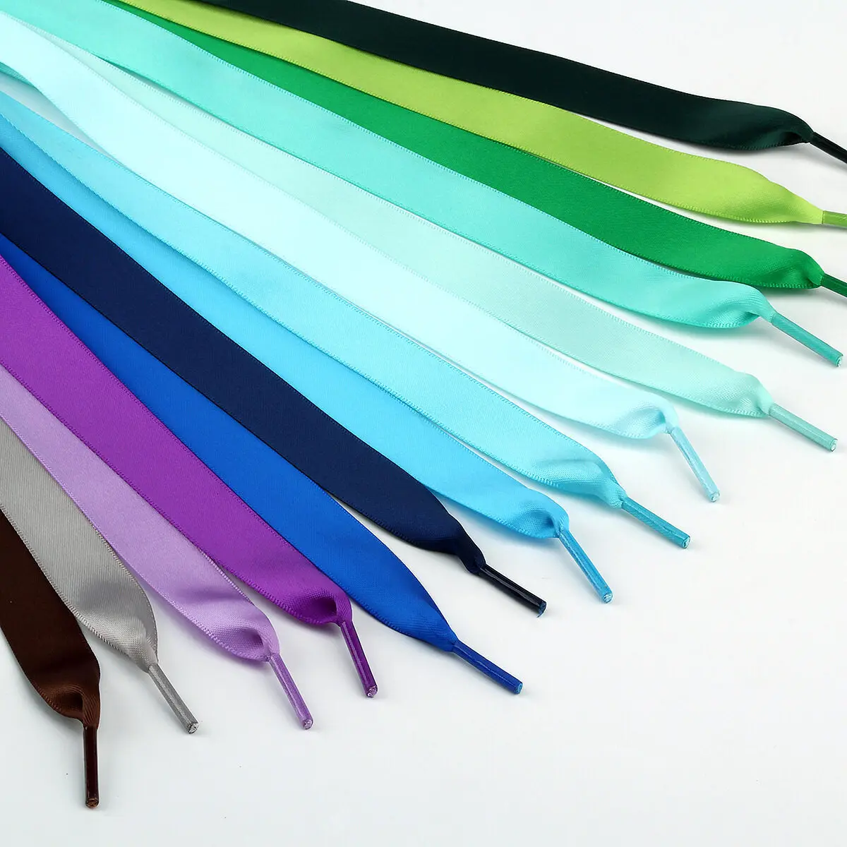 oeggeo Fashion ribbon Shoelaces 2cm wide 1.2m wide made of Fashionable Satin