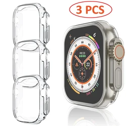 Transparent Protective Cover for Apple Watch - Scratch-Resistant Screen Protector & Watch Case (3 pcs)