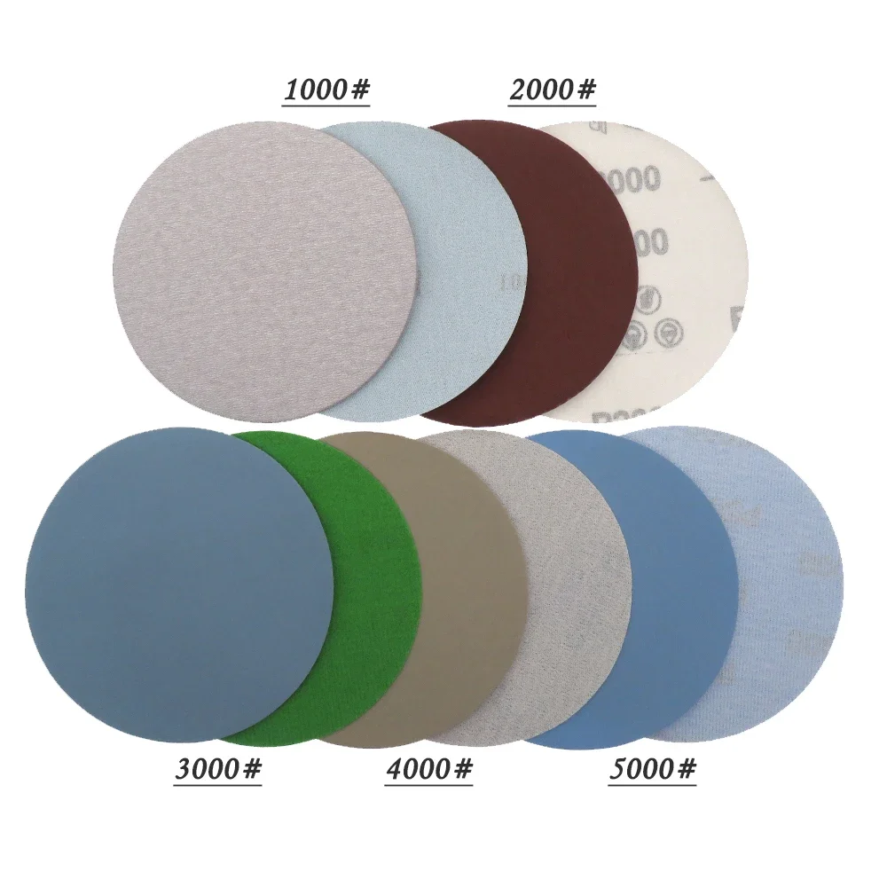 Sanding Discs 15PCS 5 Inch Sanding Discs Assorted 1000-5000 Grit Wet & Dry Sandpaper 125mm Compatible for Random Orbital Sanders Polishing