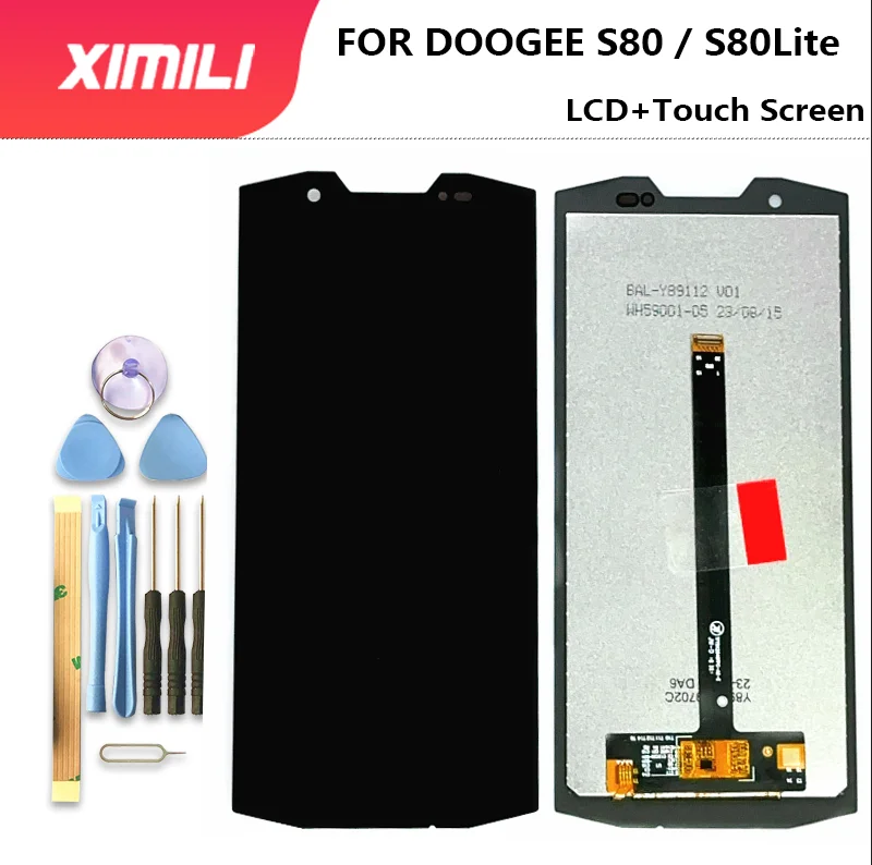 

ЖК-дисплей и сенсорный датчик в сборе Для Doogee S80 / S80 Lite, 5,99 дюйма