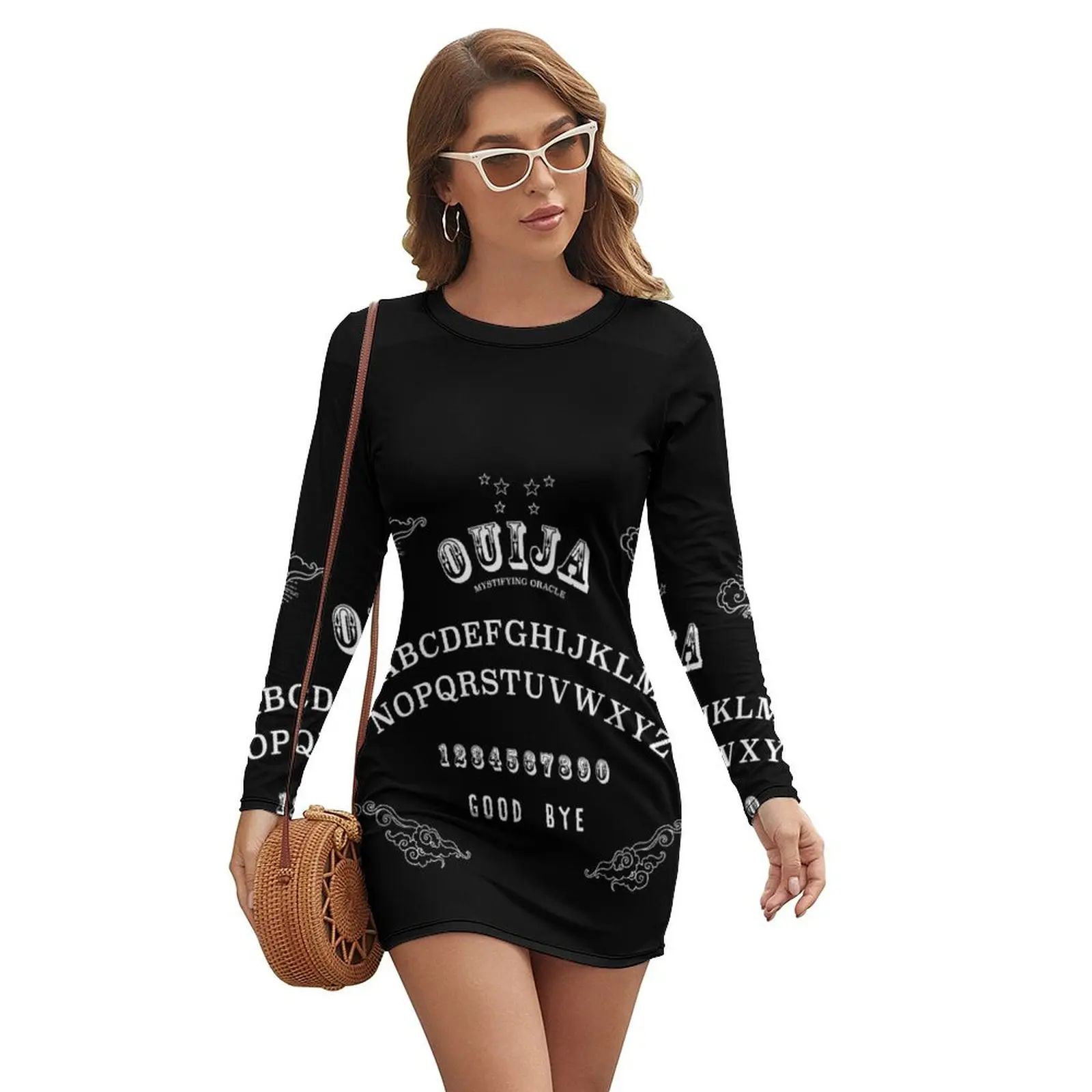 

Ouija Board Graphic Long-sleeved Dress elegant party dress for women 2024 clothes for woman women party dresses