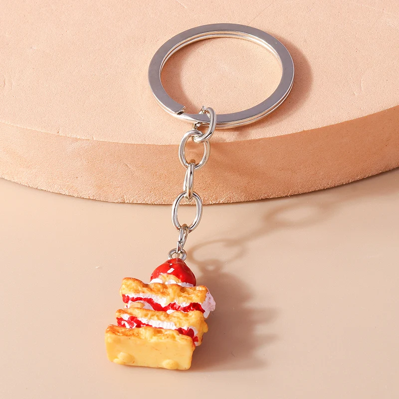 Niedlicher Harz-Simulations-Schlüsselanhänger für Lebensmittel, Kekse, Schokolade, Schlüsselanhänger für Autoschlüsselhalter, Handtasche, Anhänger, DIY-Schmuck, Geschenke – Detail 14