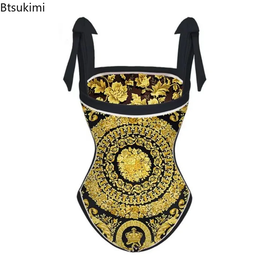 Women Skirt Cover Up Bodysuit One Piece Bandage Bathing Swimwear Summer Fashion Print Beach Holiday Bodysuit Cover Up Outfits