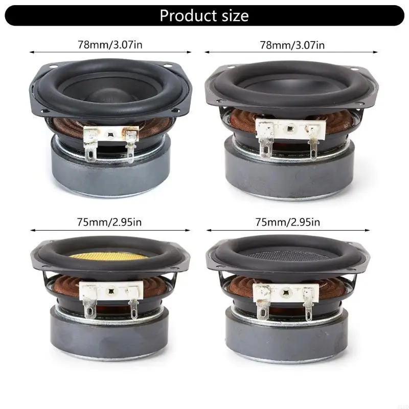 J1HD 20W 4Ohm 홈 사운드 스피커, 사운드 향상을 위한 75mm 78mm 라운드 DIY 스피커