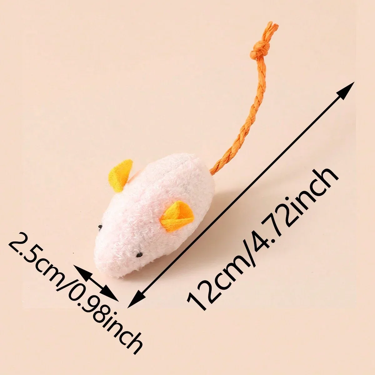 3pcs- highly simulated mouse and cat toys, hide-and-seek game props, pet kitten training supplies