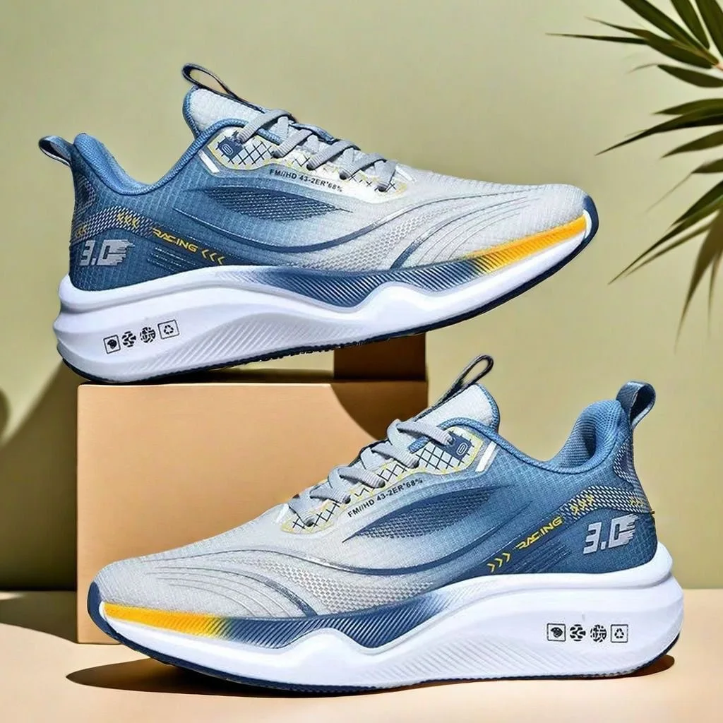 Men Lightweight Running Shoes Breathable Rebound Casual Sneakers Outdoor Non-Slip Walking Shoes Trendy Lace-Up Man Sneakers sports shoes