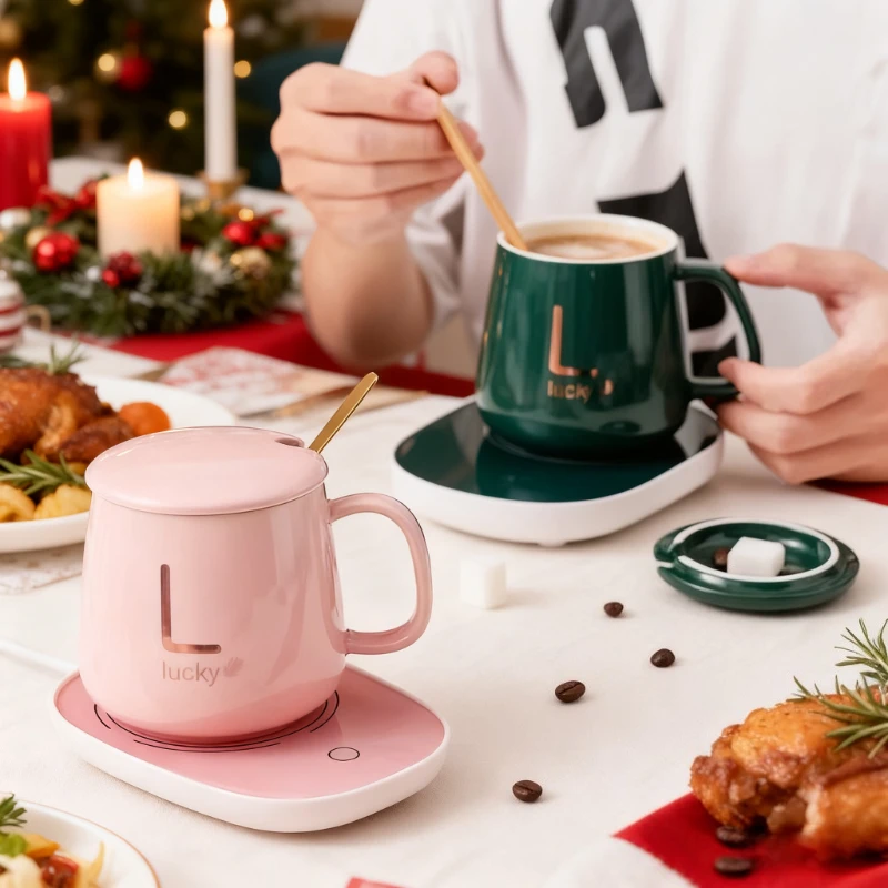 سخان الأكواب الأنيق - تسخين بدون لمس، 55 ° C درجة...