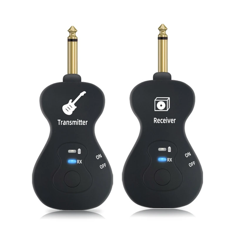 

Wireless Guitar System Built-In Rechargeable 4 Channels Guitar Transmitter Receiver For Electric Guitar Bass Replacement Parts