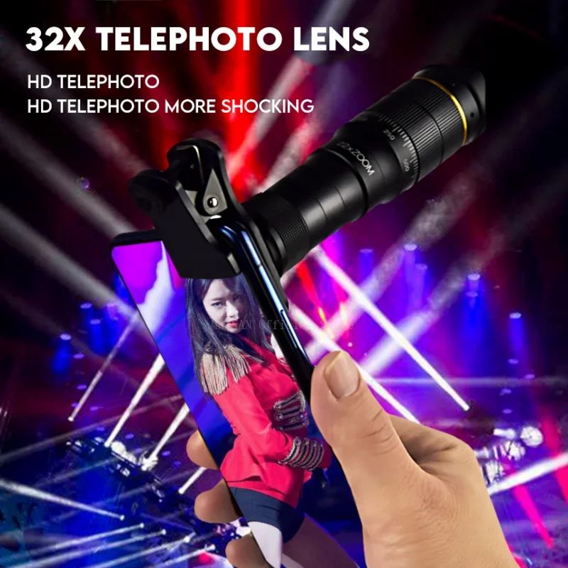 32x 22x 4K Professional Telescope Monocular HD Zoom Phone Lens Camera Telephoto With Tripod Metal Telescope For Tourism Camping 4