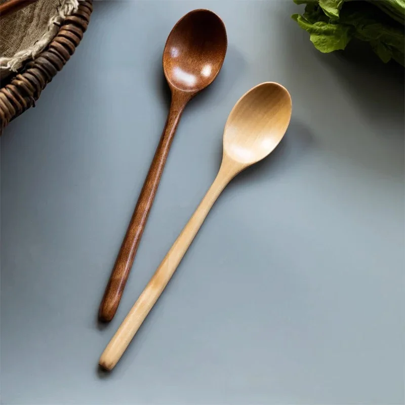 Wooden Spoon,Wooden Cooking Spoon 2pcs Kitchen Cooking Utensil
