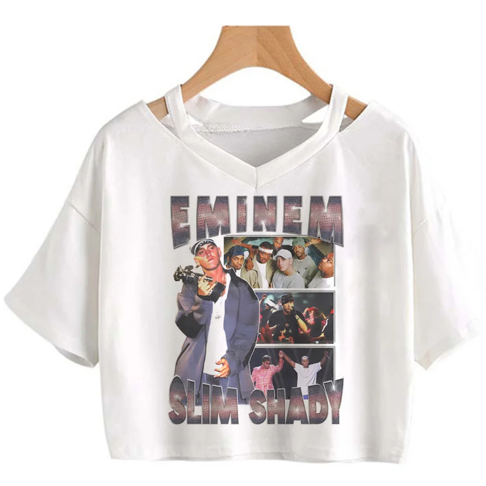 

Eminem top women designer summer Tee girl funny streetwear harajuku clothing