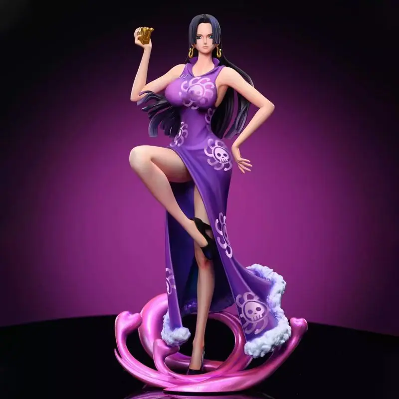 25cm One Piece Anime Figure C2 Uta Kimono Empress Boa Hancock High Quality Model Statue Boutique Decorative Collection Toys Gift