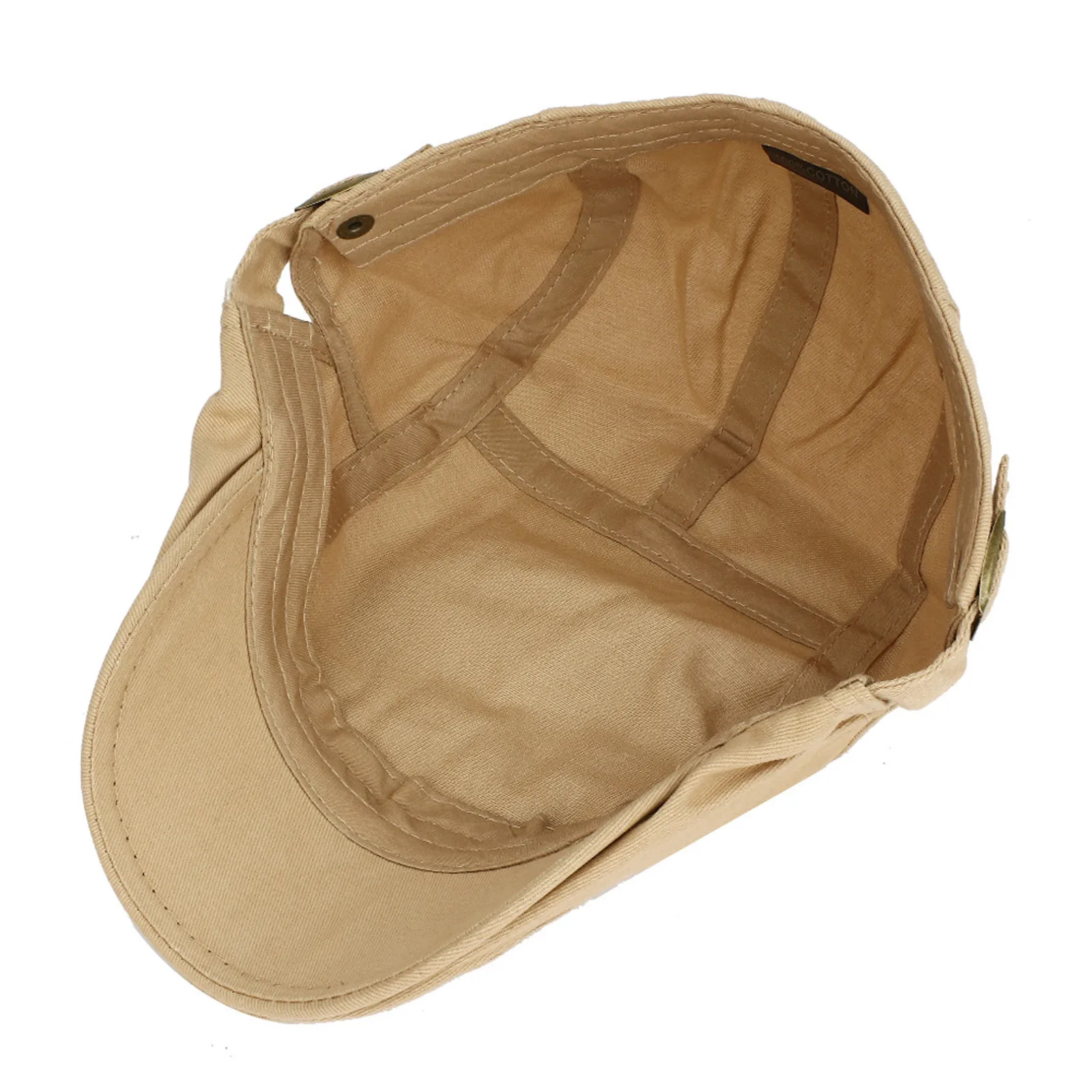 1 Pieza, Gorra Plana Transpirable Lino Hombre, Excelente Verano