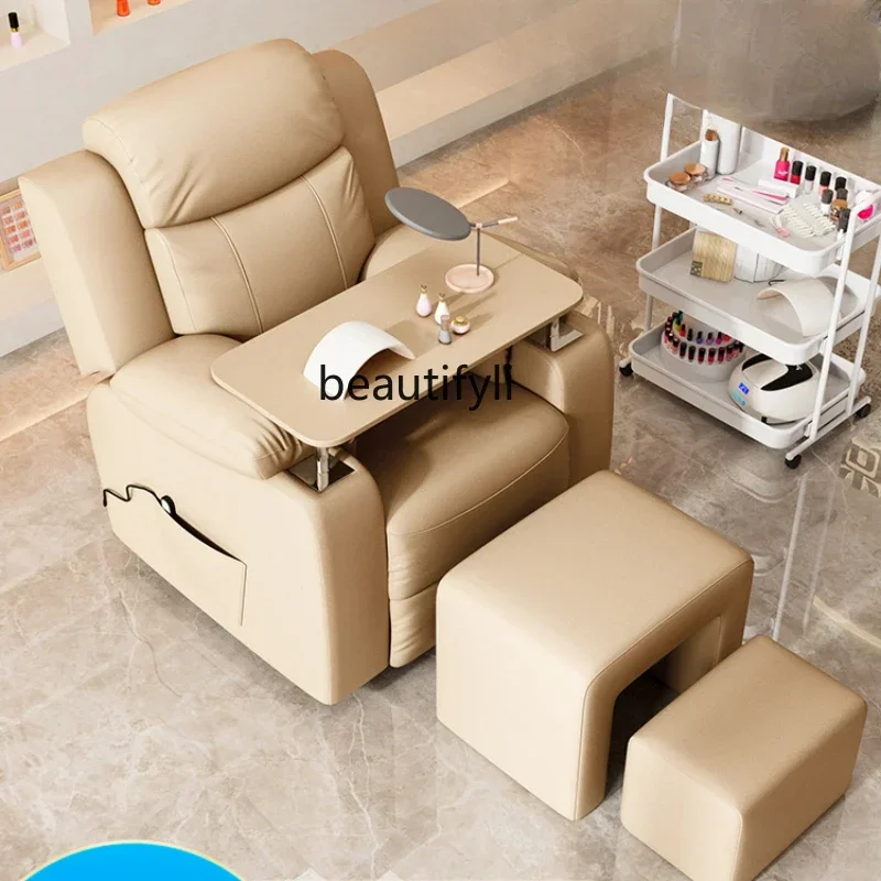 Nail Beauty Sofa Foot Beauty Multi-Functional Economical Foot Beauty  Eyelash Electric Foot Massage Chair
