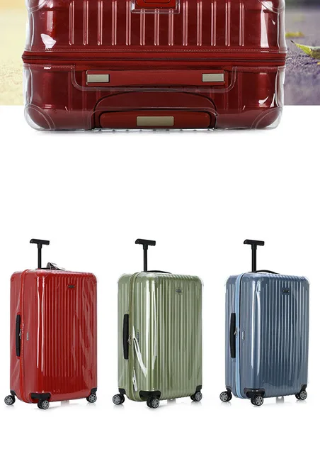 Clear Luggage Cover For Rimowa essential Trunk Plus 33inch Thicken PVC High  Quality With Zipper