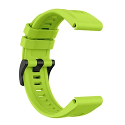 Breathable Sweatproof Silicone Watch Band - Quick Release with Stylish Designs - Garmin 22mm (Lime color)